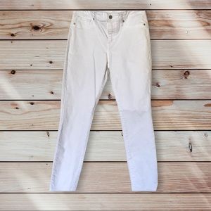Lucky Brand Mid Rise Ava Skinny Ankle White Jeans